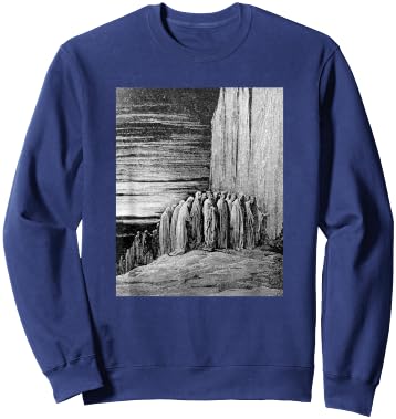 Gustave Doré - Purgatorio, The Crowd of Lazy #2 - Dante Sweatshirt - Sweatshirt | Navy