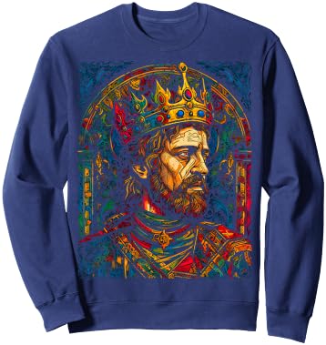 Arthurian Mythology King Arthur Sweatshirt - Sweatshirt | Navy