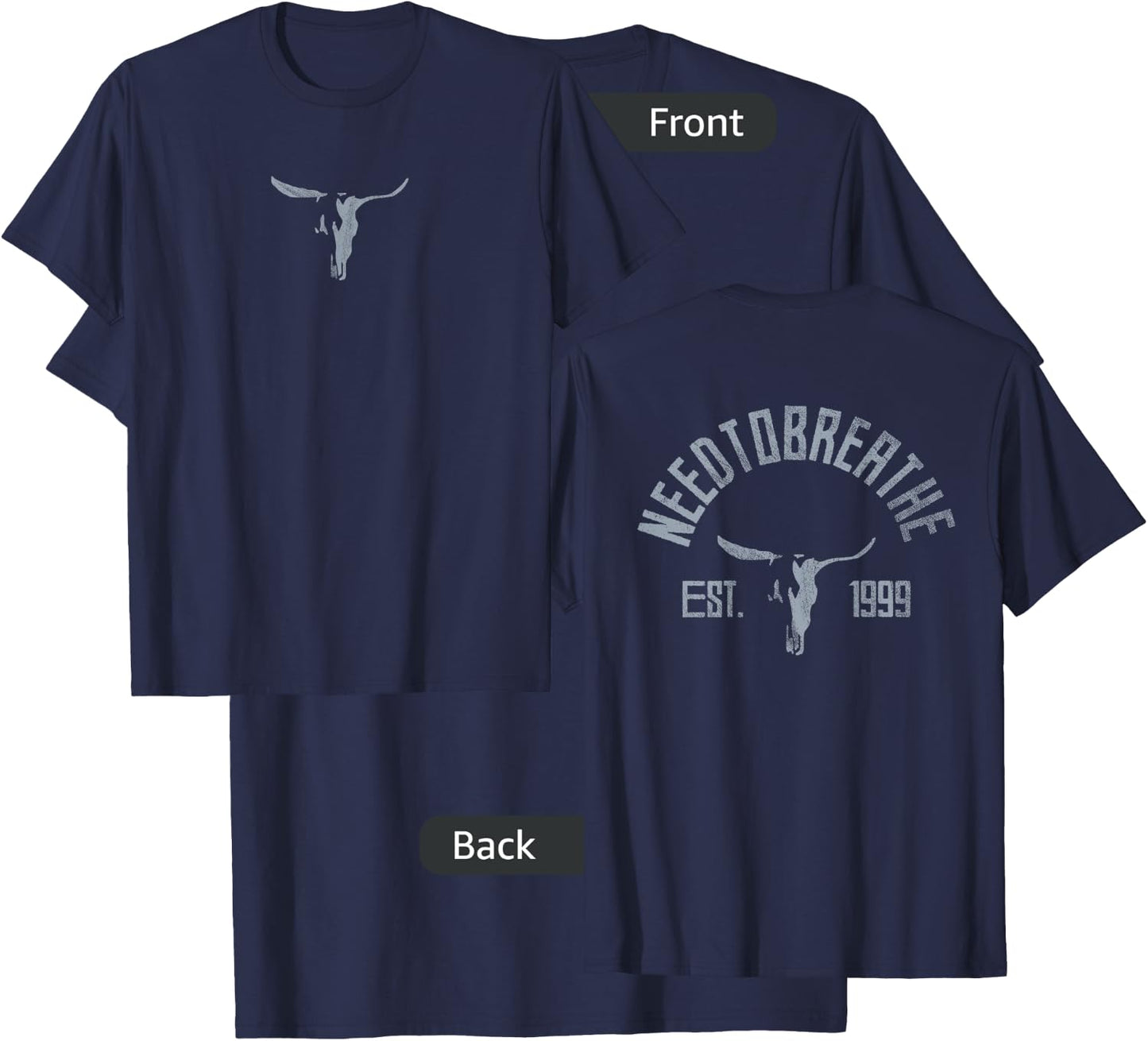 NEEDTOBREATHE Steer T-Shirt - T-Shirt | Navy