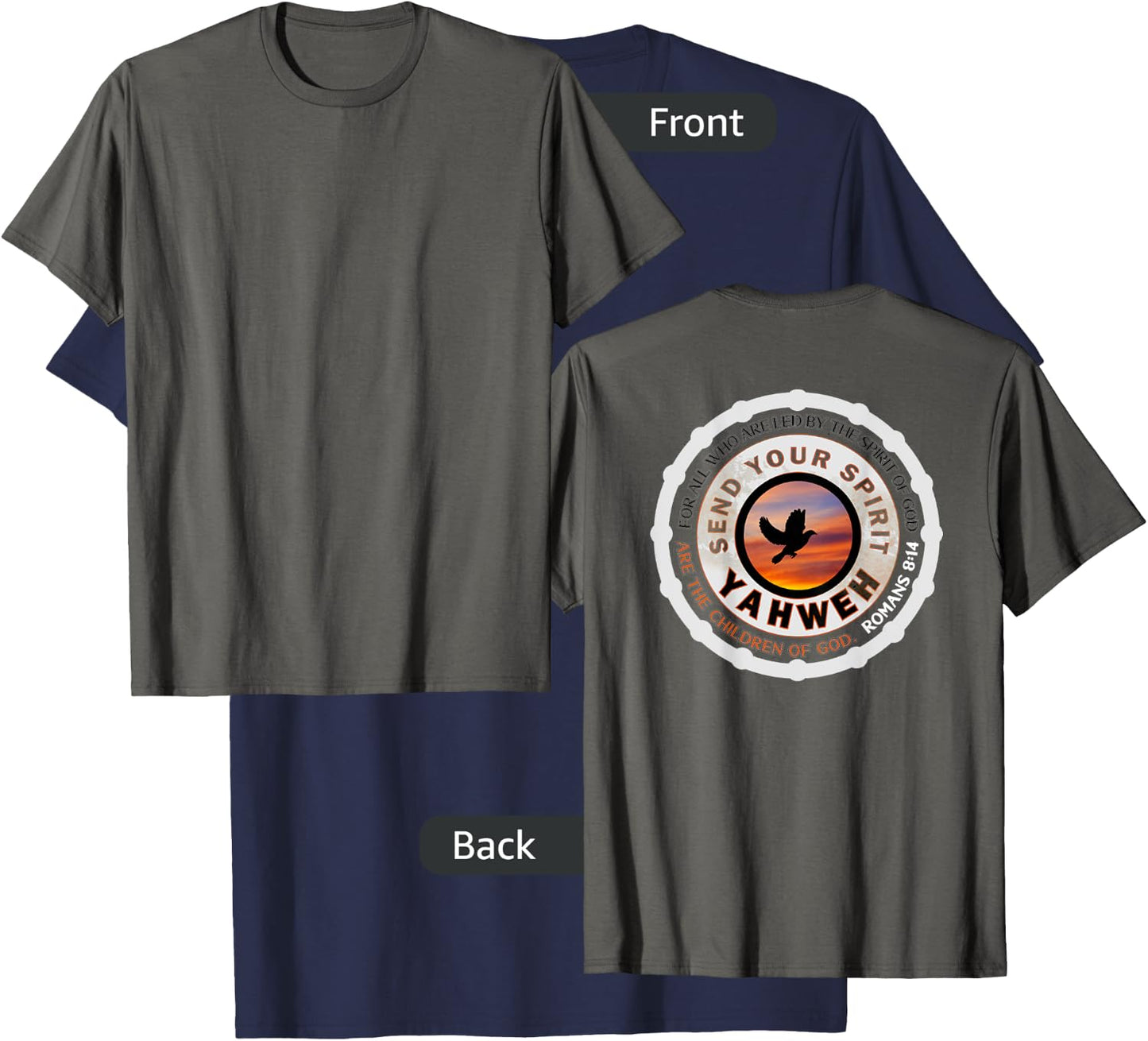 Send Your Spirit Yahweh T-Shirt - T-Shirt | Navy