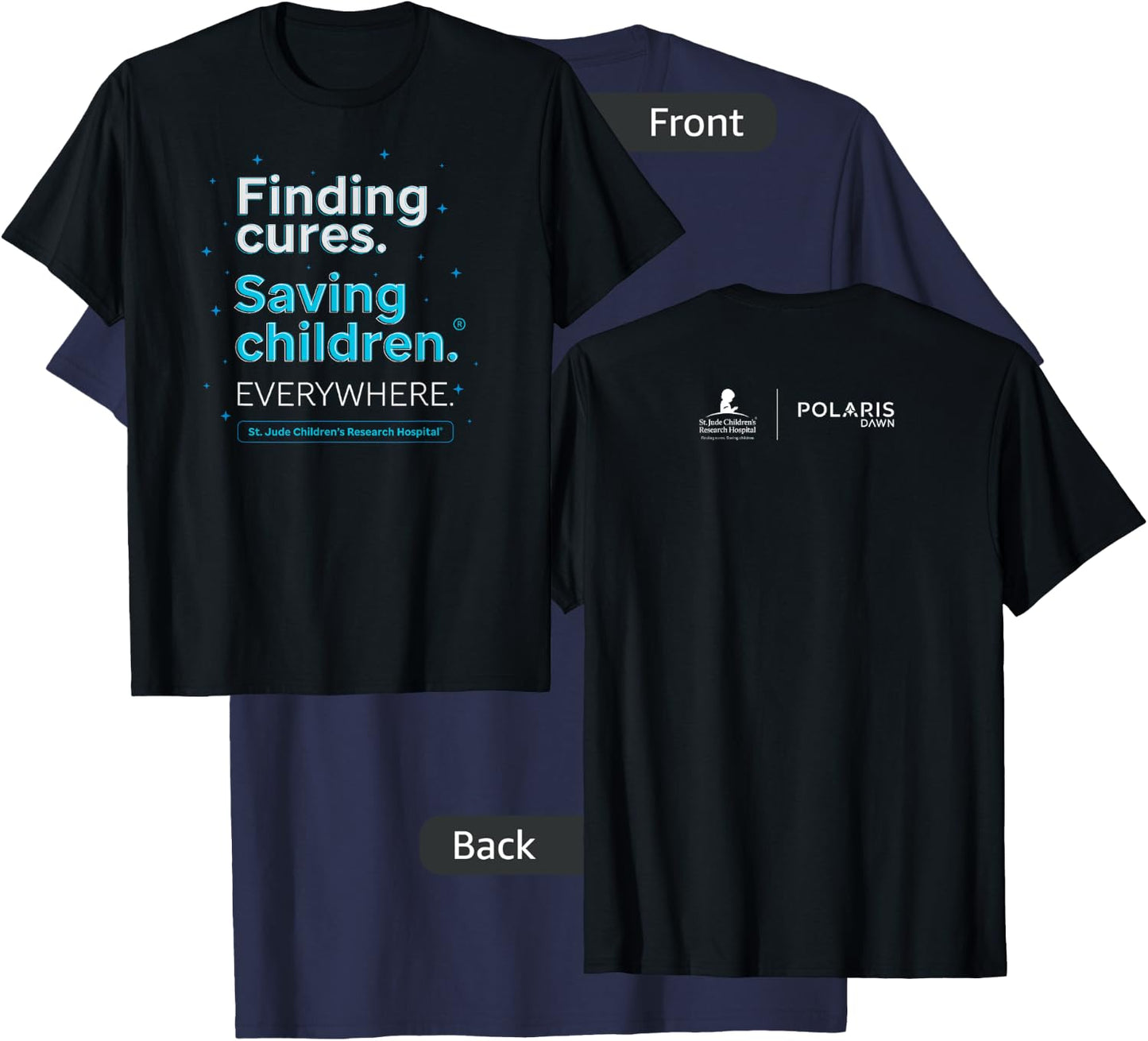 St. Jude Finding Cures. Saving Children. Everywhere T-Shirt - T-Shirt | Navy