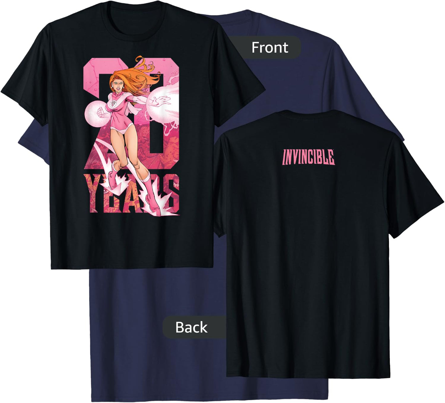 Invincible 20 Years - Atom Eve T-Shirt - T-Shirt | Navy