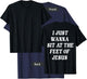I Just Wanna Sit At The Feet Of Jesus Aesthetic Clothing T-Shirt - T-Shirt | Navy