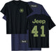 Jeep Star Jersey (Front/Back Print) T-Shirt - T-Shirt | Navy