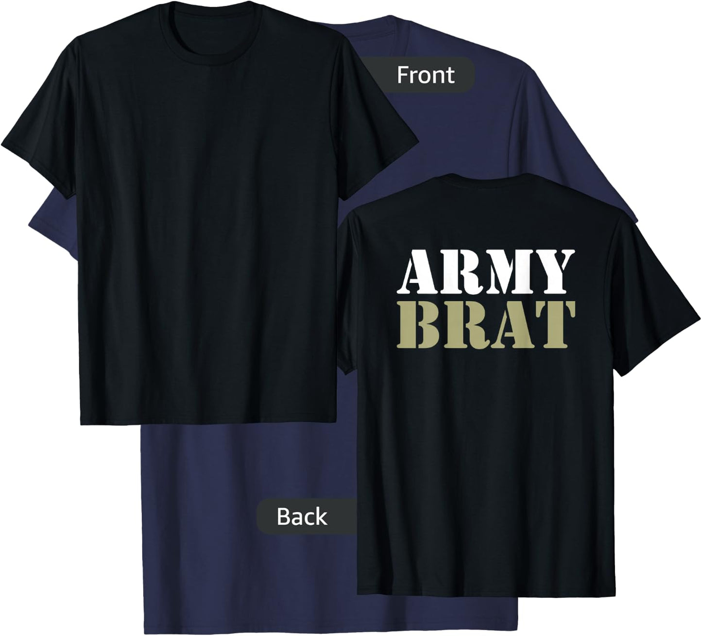 Backprint Army Brat T-Shirt - T-Shirt | Navy