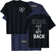 Christian Jesus Has My Back Retro (Front and back) T-Shirt - T-Shirt | Navy