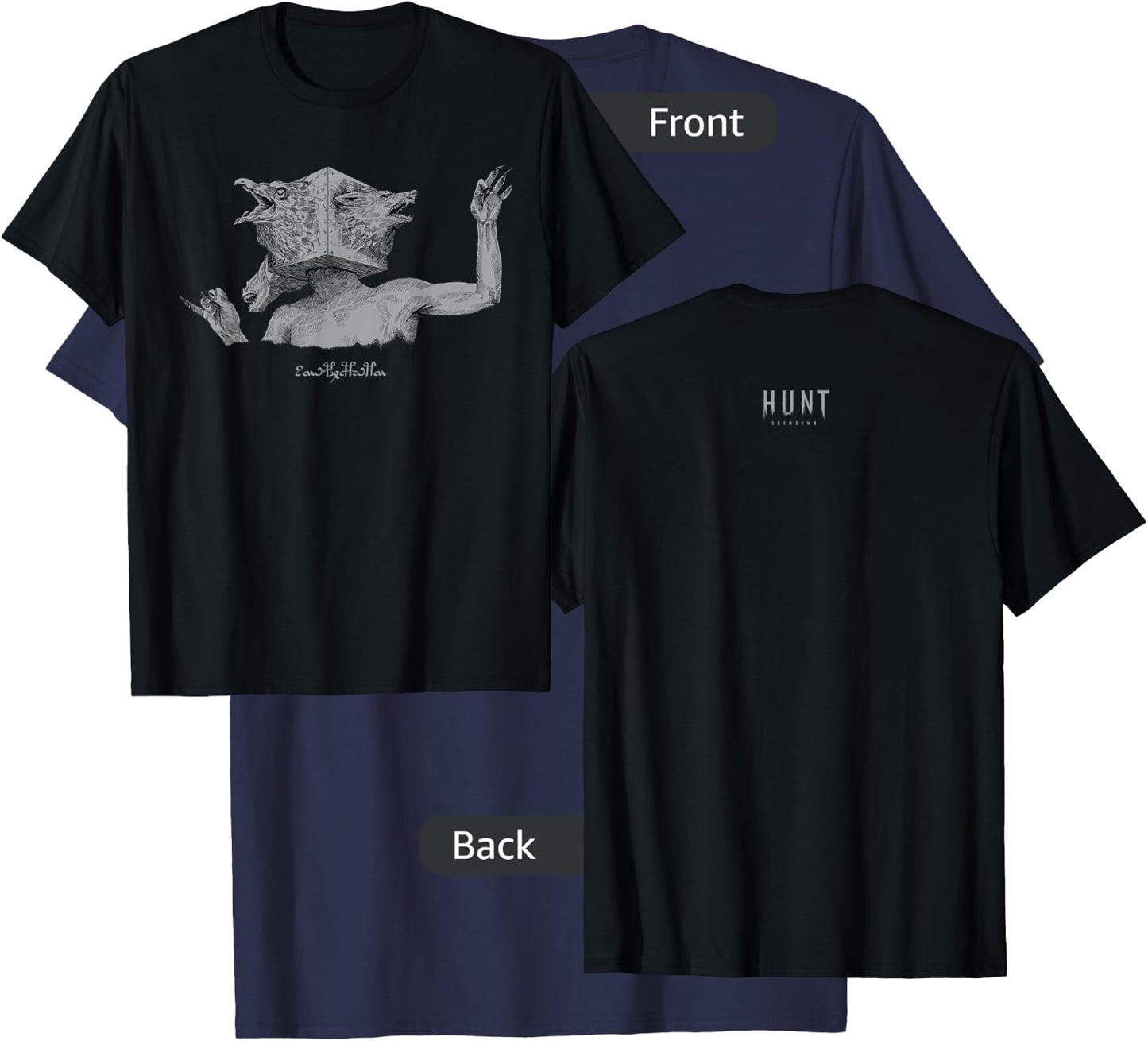 Hunt: Showdown Beastface Trait T-Shirt - T-Shirt | Navy