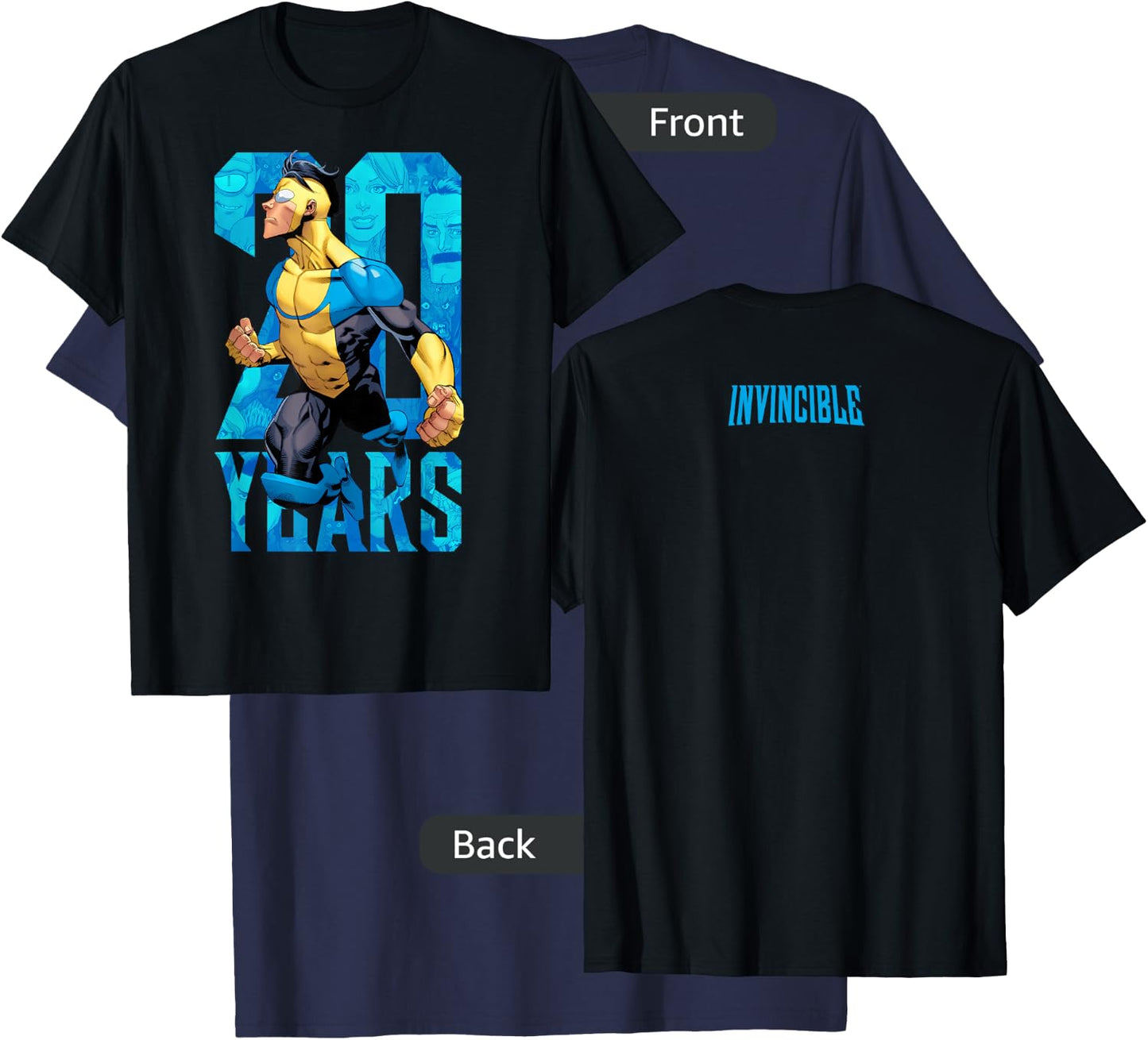 Invincible 20 Years - Invincible T-Shirt - T-Shirt | Navy