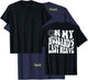 On my Husbands Last Nerve (on back) T-Shirt - T-Shirt | Navy