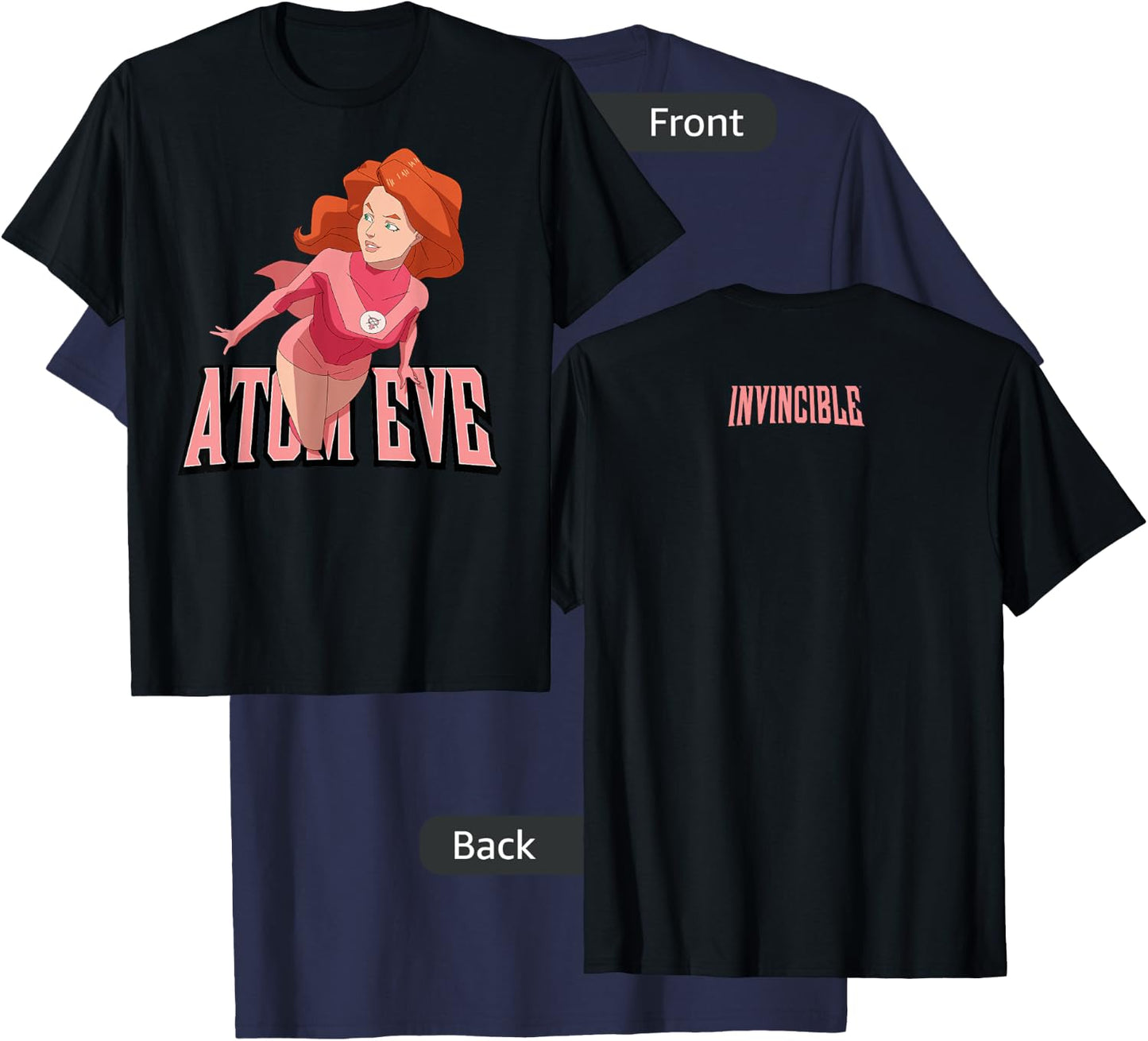 Invincible Animated - Atom Eve T-Shirt - T-Shirt | Navy