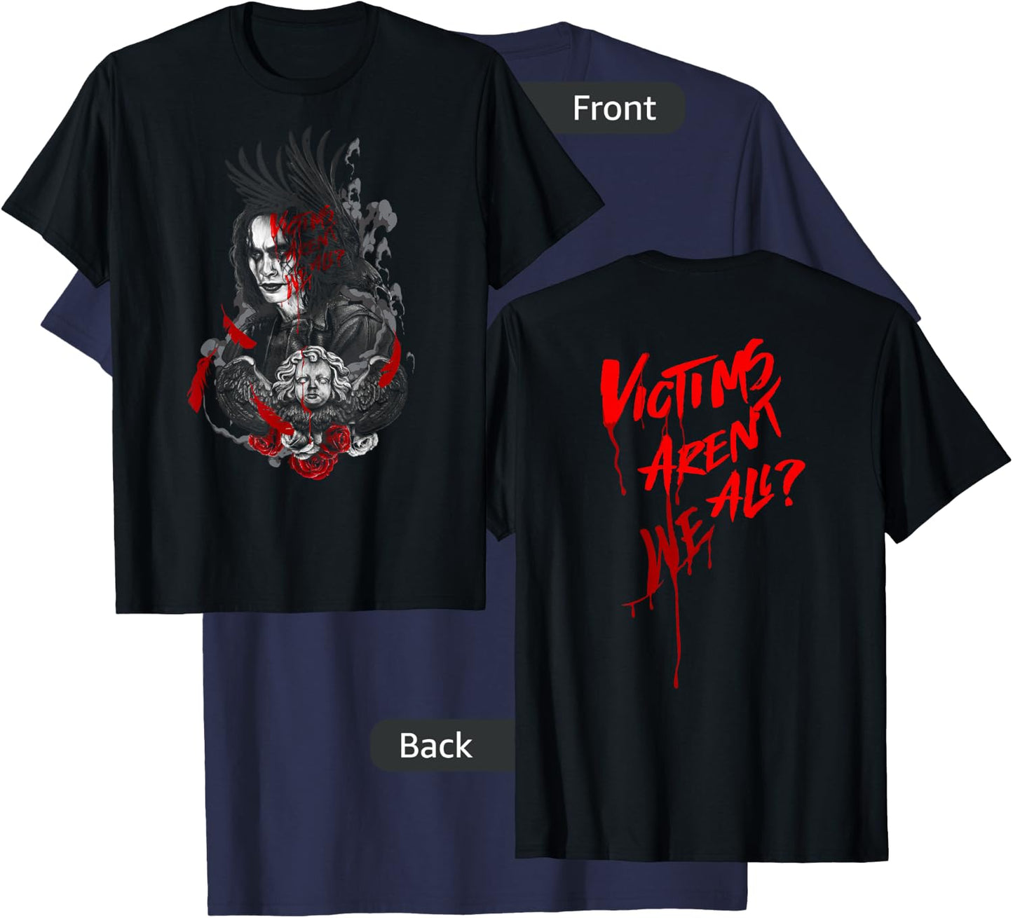 The Crow – Victims aren't We All T-Shirt - T-Shirt | Navy
