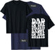 Dad in the streets daddy in the sheets shirt on back T-Shirt - T-Shirt | Navy