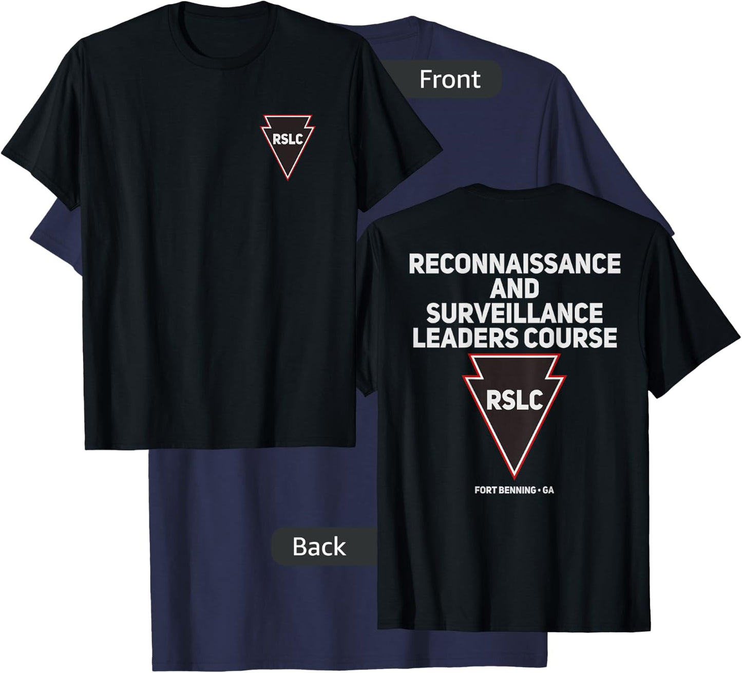 RSLC Recondo Army Recon Range Surveillance Ranger T-Shirt - T-Shirt | Navy