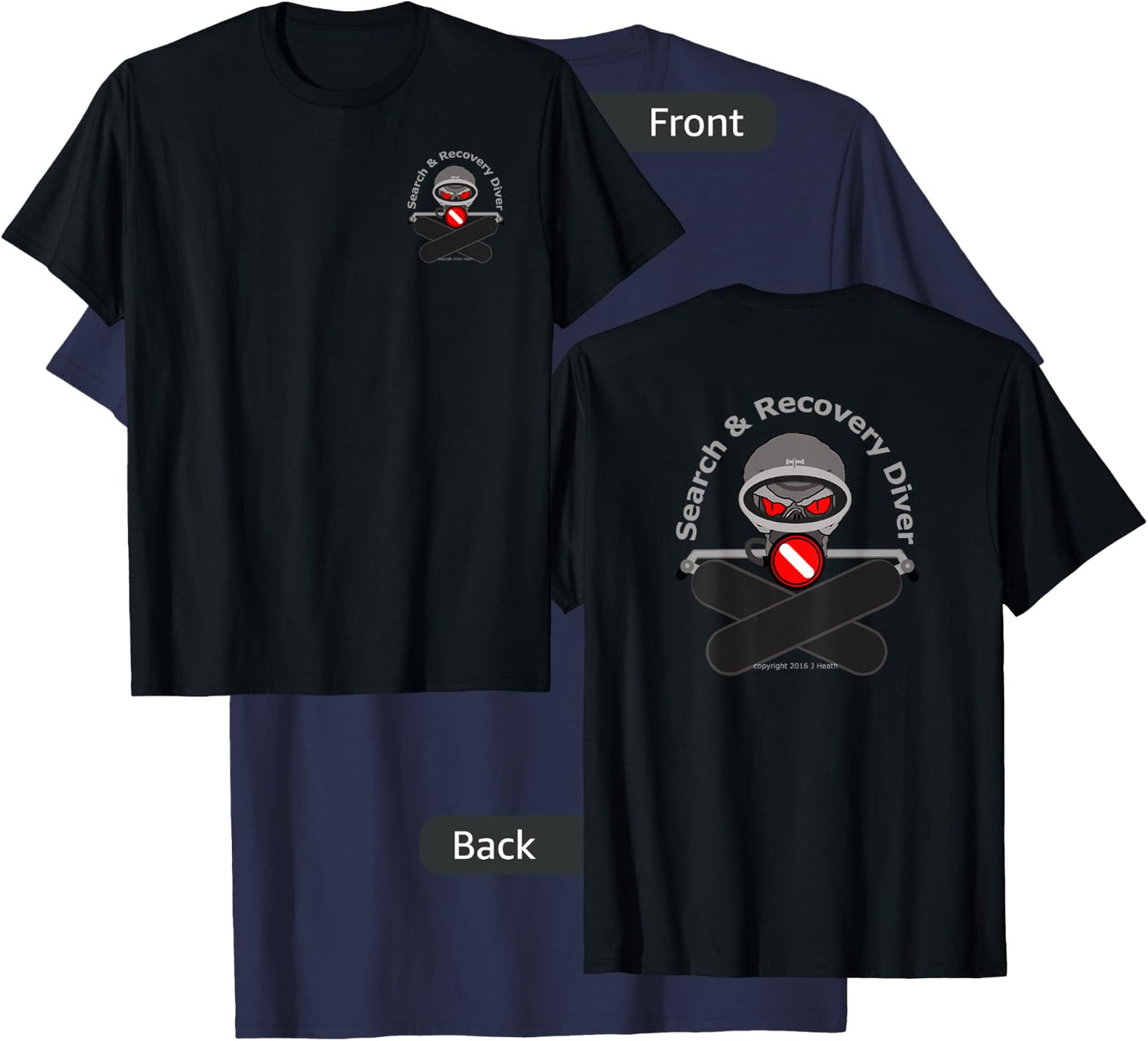 Search and Recovery Diver T-Shirt - T-Shirt | Navy