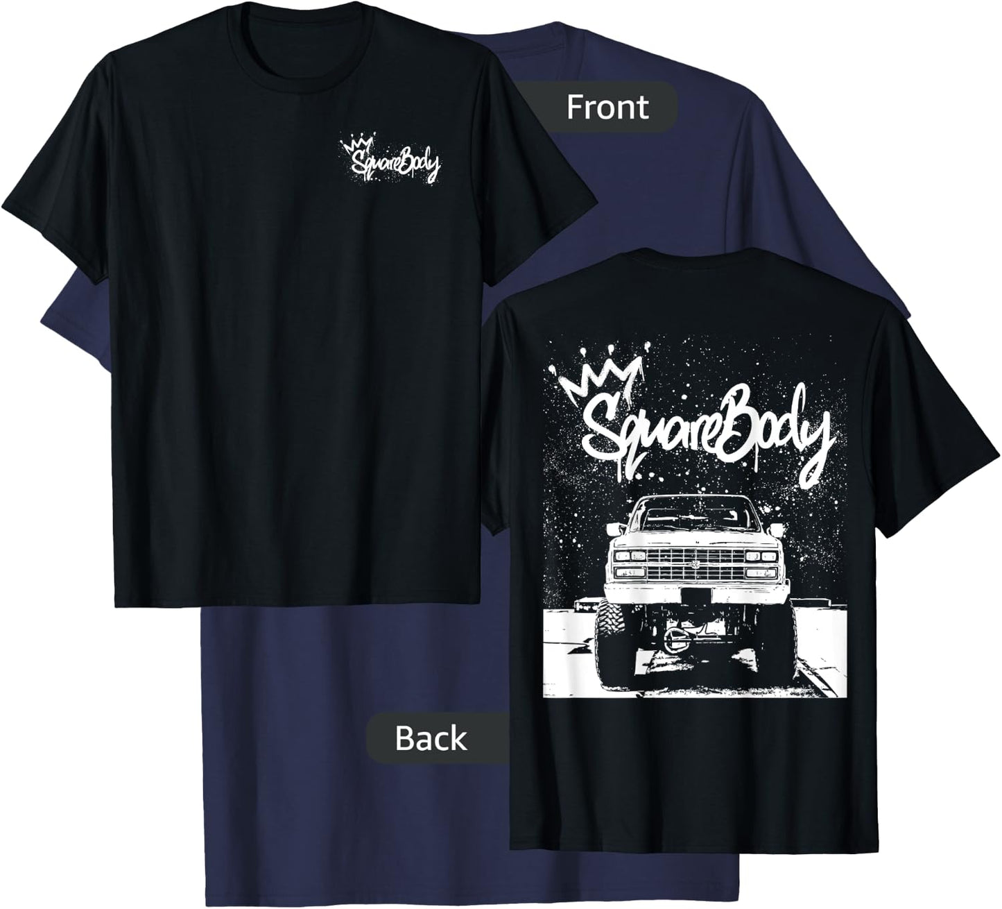 Squarebody C10 Classic truck Square body Nation Truck T-Shirt - T-Shirt | Navy