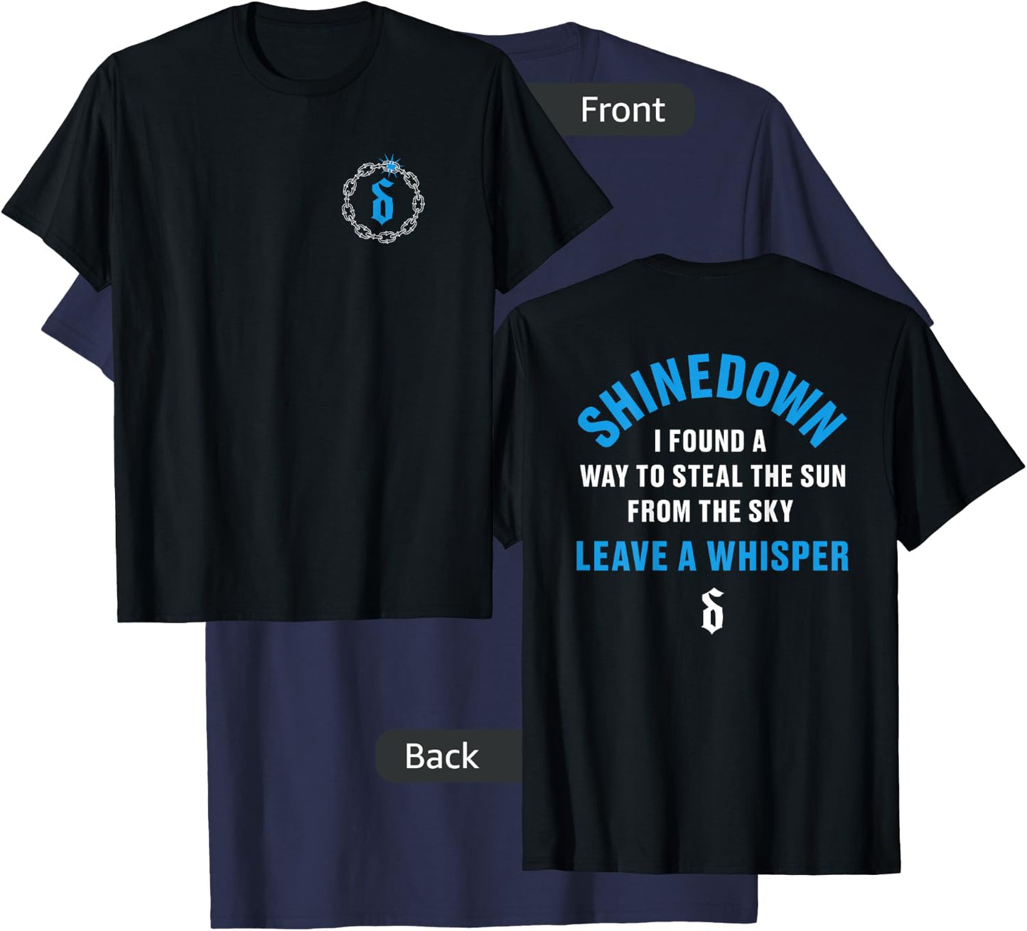 Shinedown Steal The Sun T-Shirt - T-Shirt | Navy