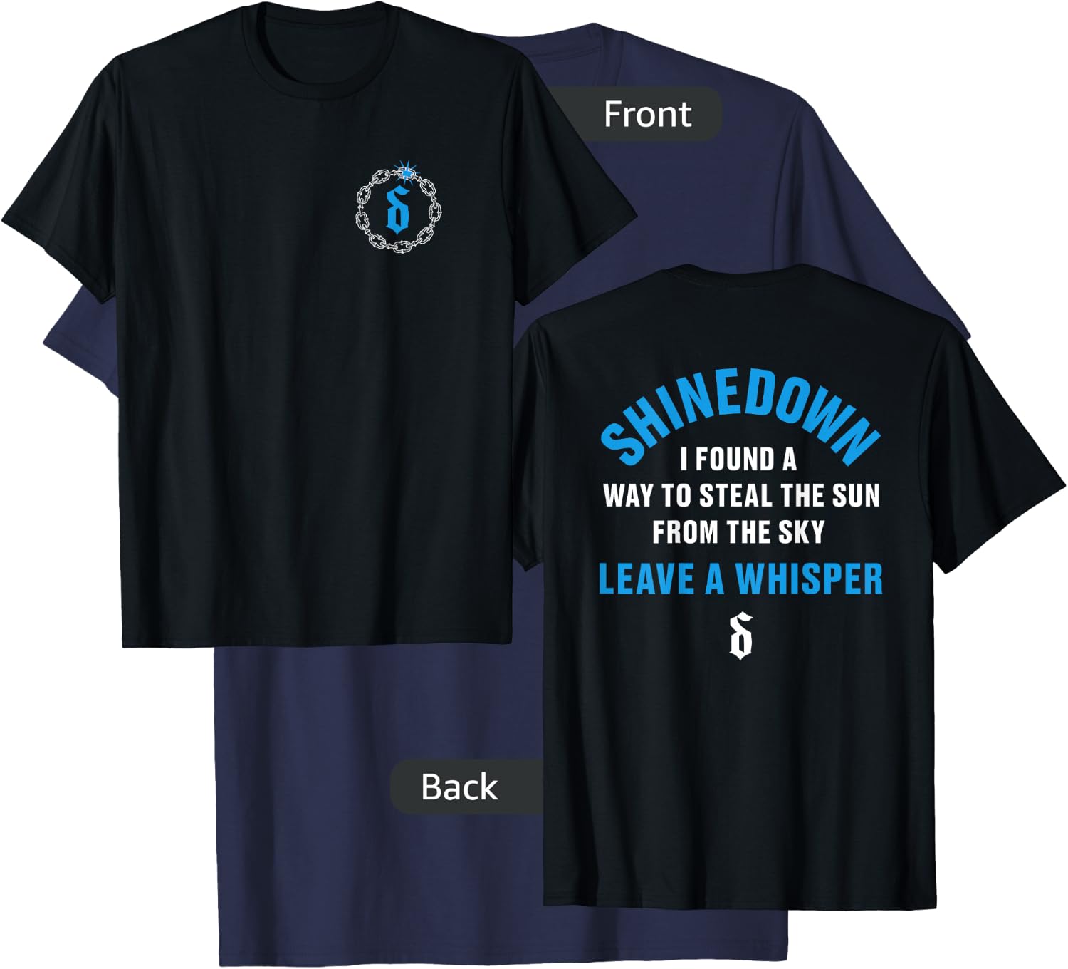 Shinedown Steal The Sun T-Shirt - T-Shirt | Navy