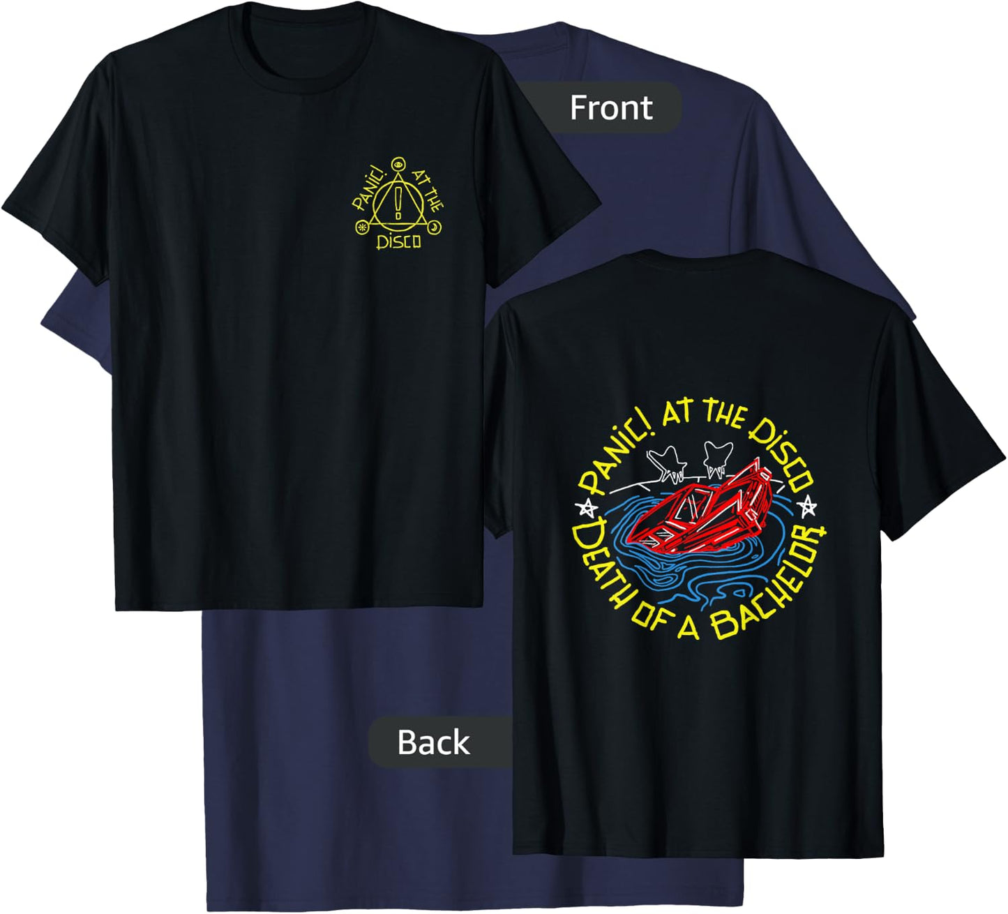 Panic! at The Disco - Death of a Bachelor Small T-Shirt - T-Shirt | Navy