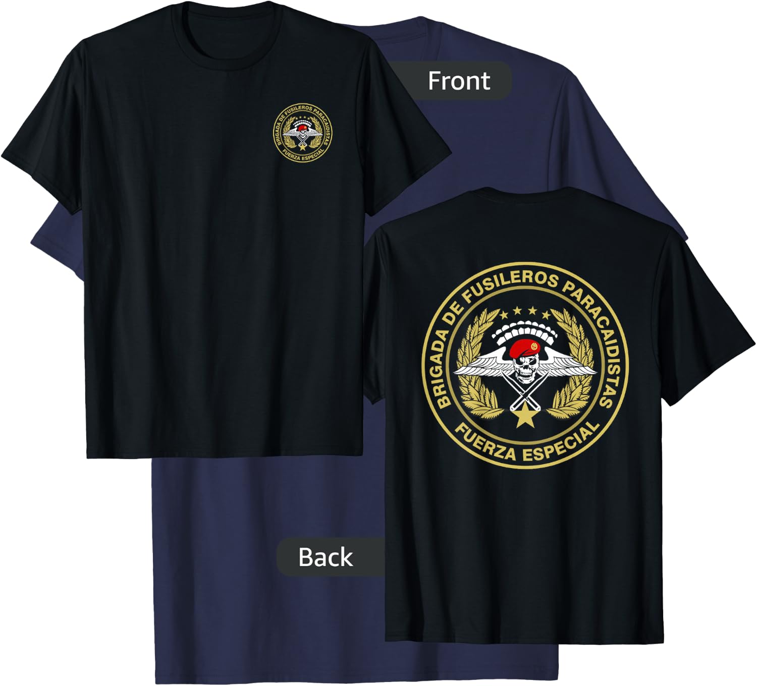 Mexico Parachute Rifle Brigade Paratrooper Airborne T-Shirt - T-Shirt | Navy