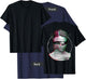 Back print: Techno music Vaporwave EDM party raver festival T-Shirt - T-Shirt | Navy