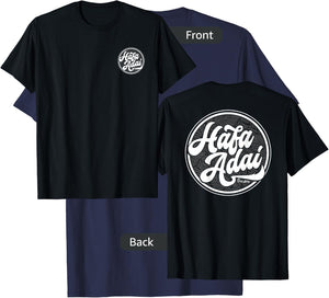 Left Chest and Full back - Hafa Adai Guam T-Shirt - T-Shirt | Navy