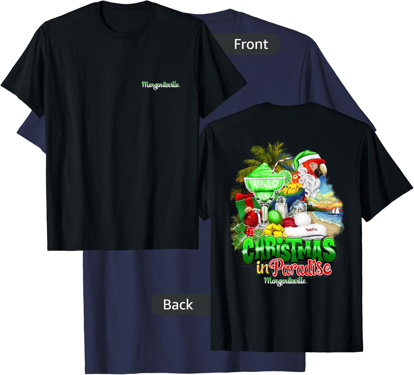 Christmas in Paradise T-Shirt - T-Shirt | Navy