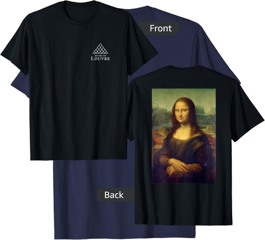 Utopia Sport Louvre Museum Paris France Mona Lisa , Black, Small, -Adults, -Kids, Women, Short Sleeve, Classic Fit, Cotton 60%, Polyester 40% T-Shirt - T-Shirt | Navy