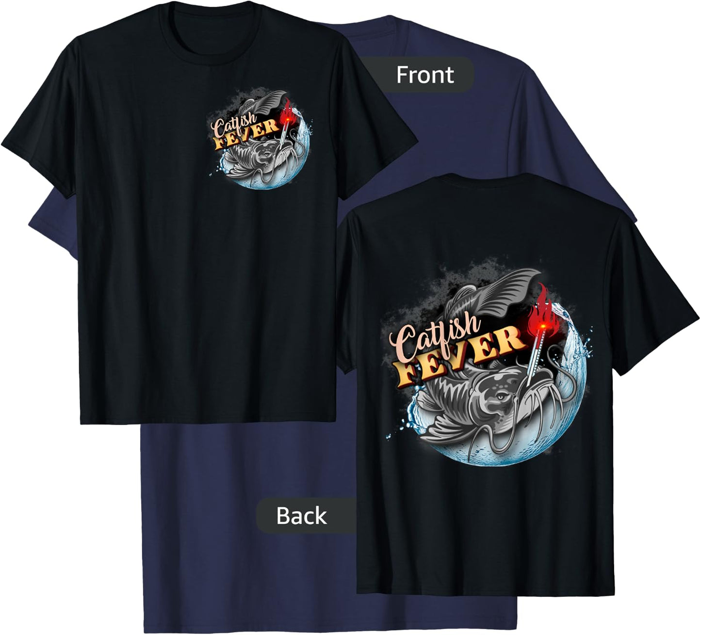 Catfish Fever T-Shirt - T-Shirt | Navy