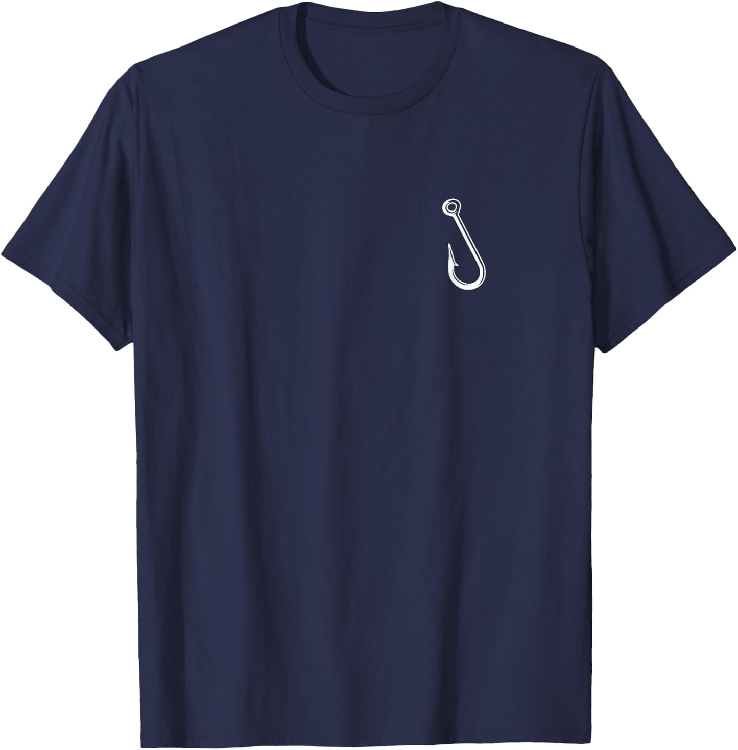Fishing Hook Fisher Outing Fishing Logo Fishing T-Shirt - T-Shirt | Navy