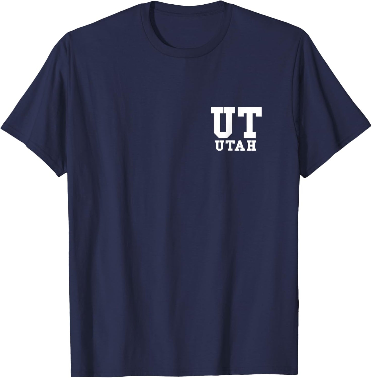 Utah - UT - Minimalistic Pocket Design - Classic T-Shirt - T-Shirt | Navy