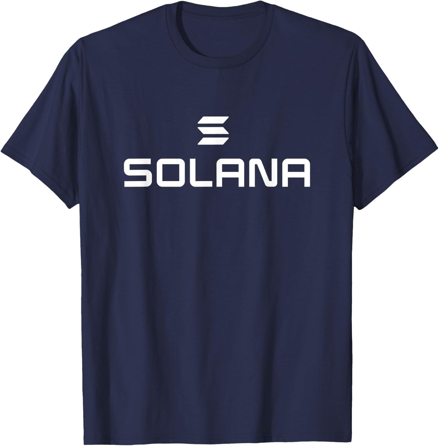 Solana Crypto Apparels | Solana SOL Blockchain Logo T-Shirt - T-Shirt | Navy