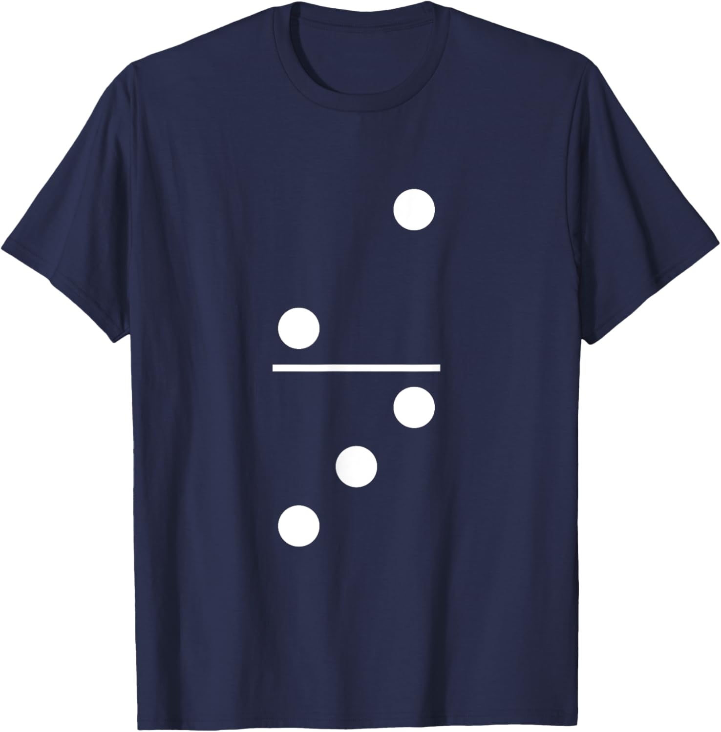 Two Three Domino 2 and 3 White Dots 2-3 Weekend Games 2/3 T-Shirt - T-Shirt | Navy