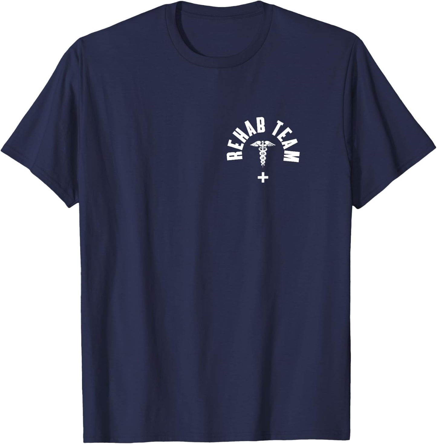 Rehab Team Pocket Outfit Physical Therapy Month T-Shirt - T-Shirt | Navy