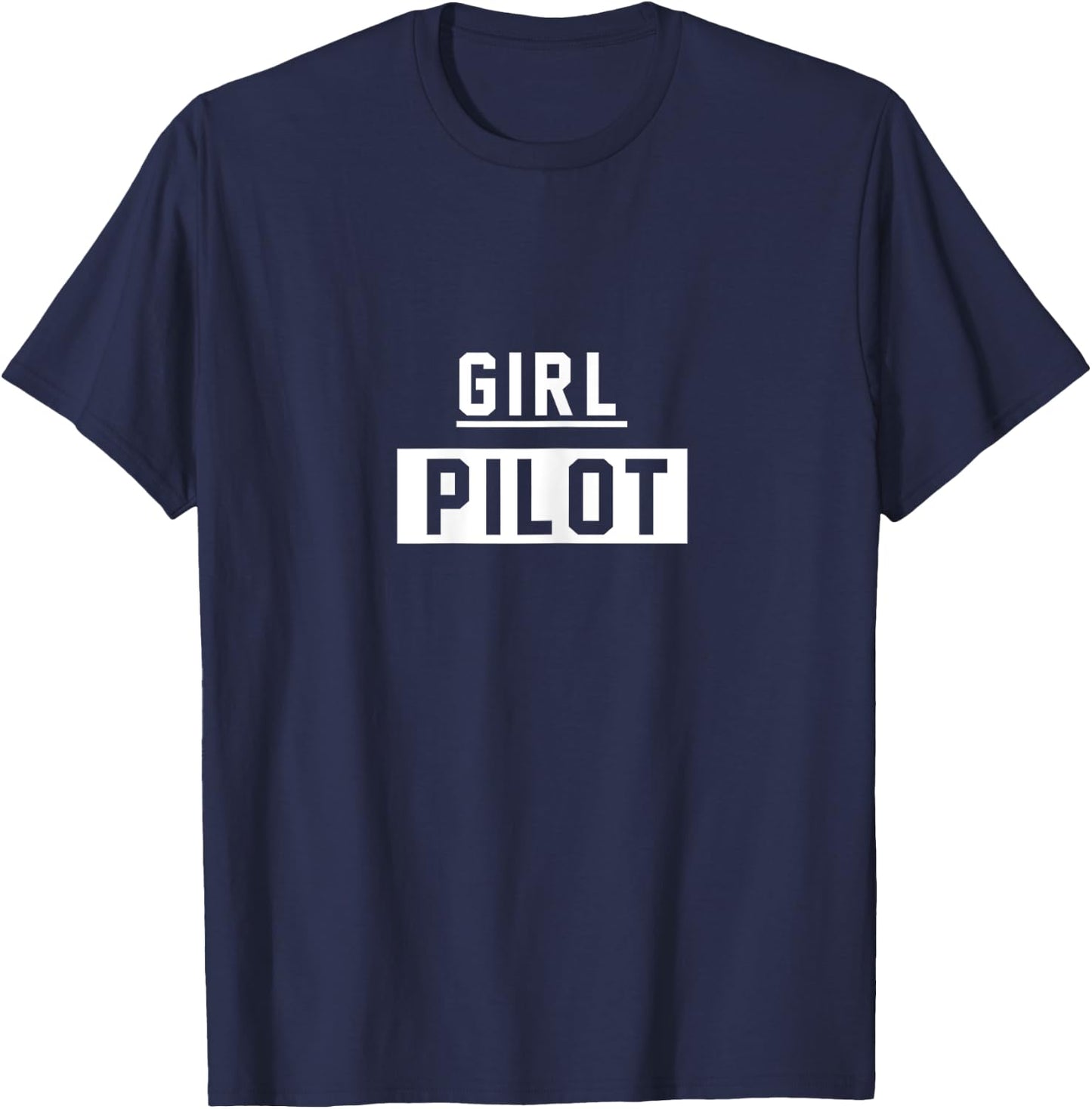 Girl Pilot Women in Aviation Aviatrix Female Pilot T-Shirt - T-Shirt | Navy