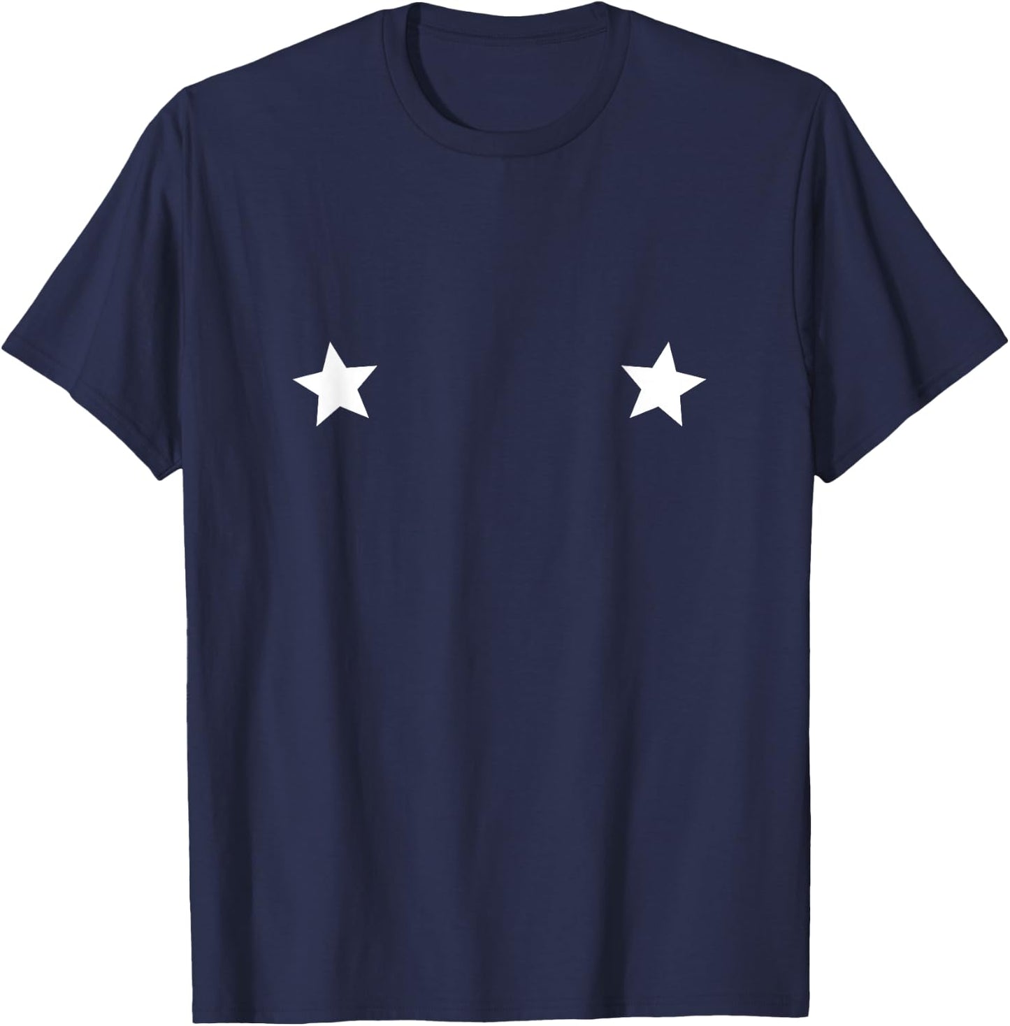 Nipple Stars T-Shirt - T-Shirt | Navy