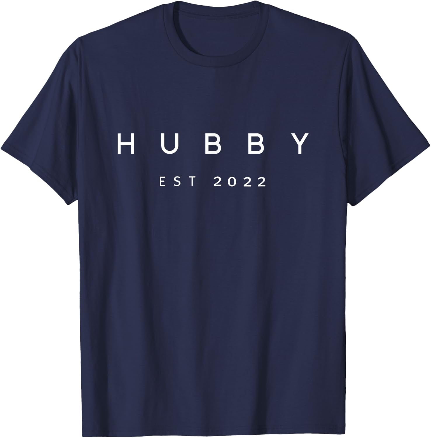Hubby Est 2022 Wedding Honeymoon Husband Just Married T-Shirt - T-Shirt | Navy