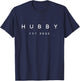 Hubby Est 2022 Wedding Honeymoon Husband Just Married T-Shirt - T-Shirt | Navy