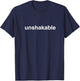 Unshakeable Positive Motivational Workout Gym T-Shirt - T-Shirt | Navy