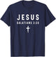 Galatians 2:20 2 20 Faith - God Jesus Religious Christian T-Shirt - T-Shirt | Navy