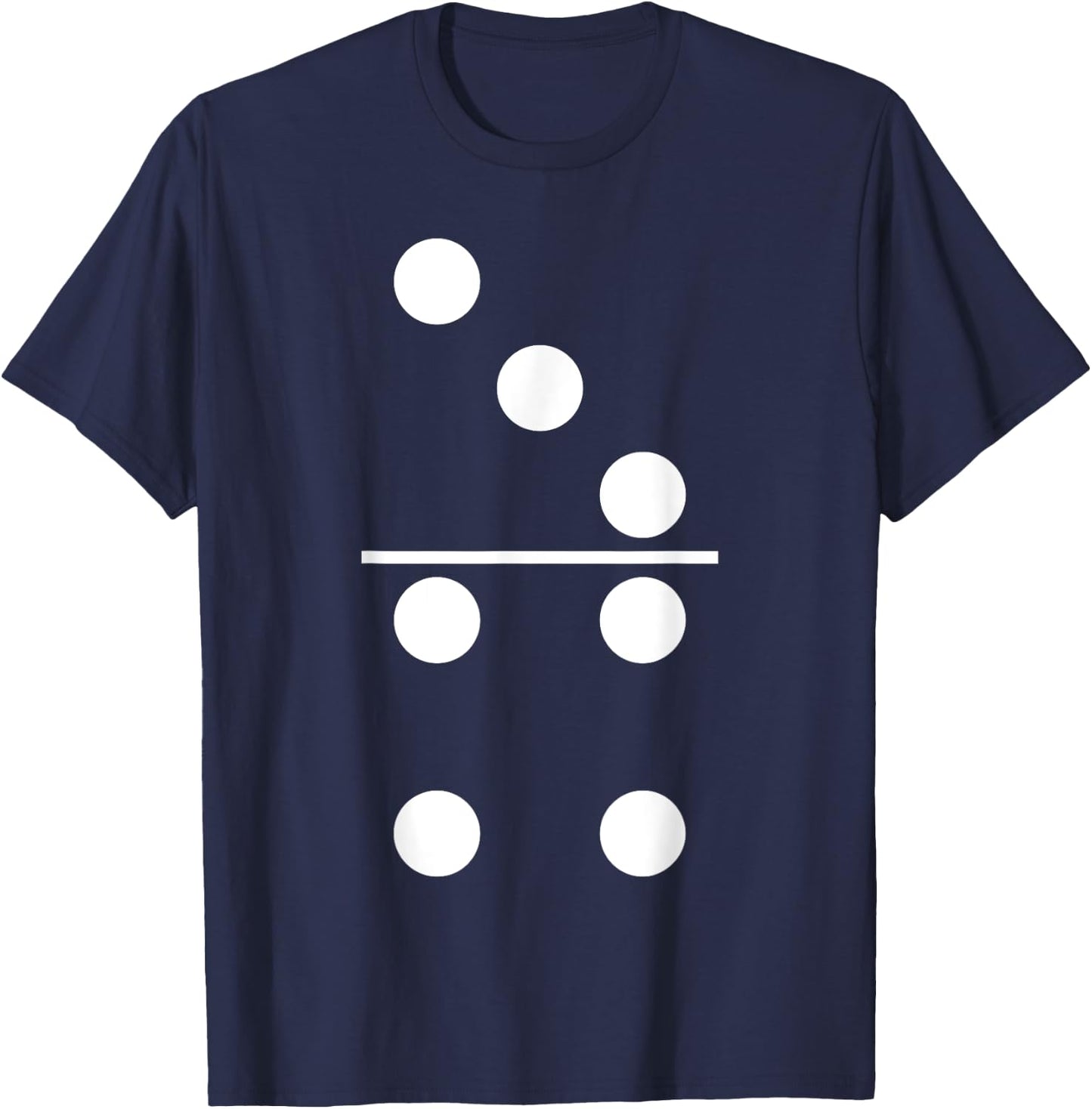 Domino Game 3 4 Matching Halloween Group Costume T-Shirt - T-Shirt | Navy