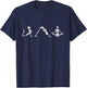 Halloween Yoga Skeleton Yoga Pose Namaste T-Shirt - T-Shirt | Navy