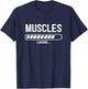 Muscles Loading Installing Muscles Funny Workout T-Shirt - T-Shirt | Navy