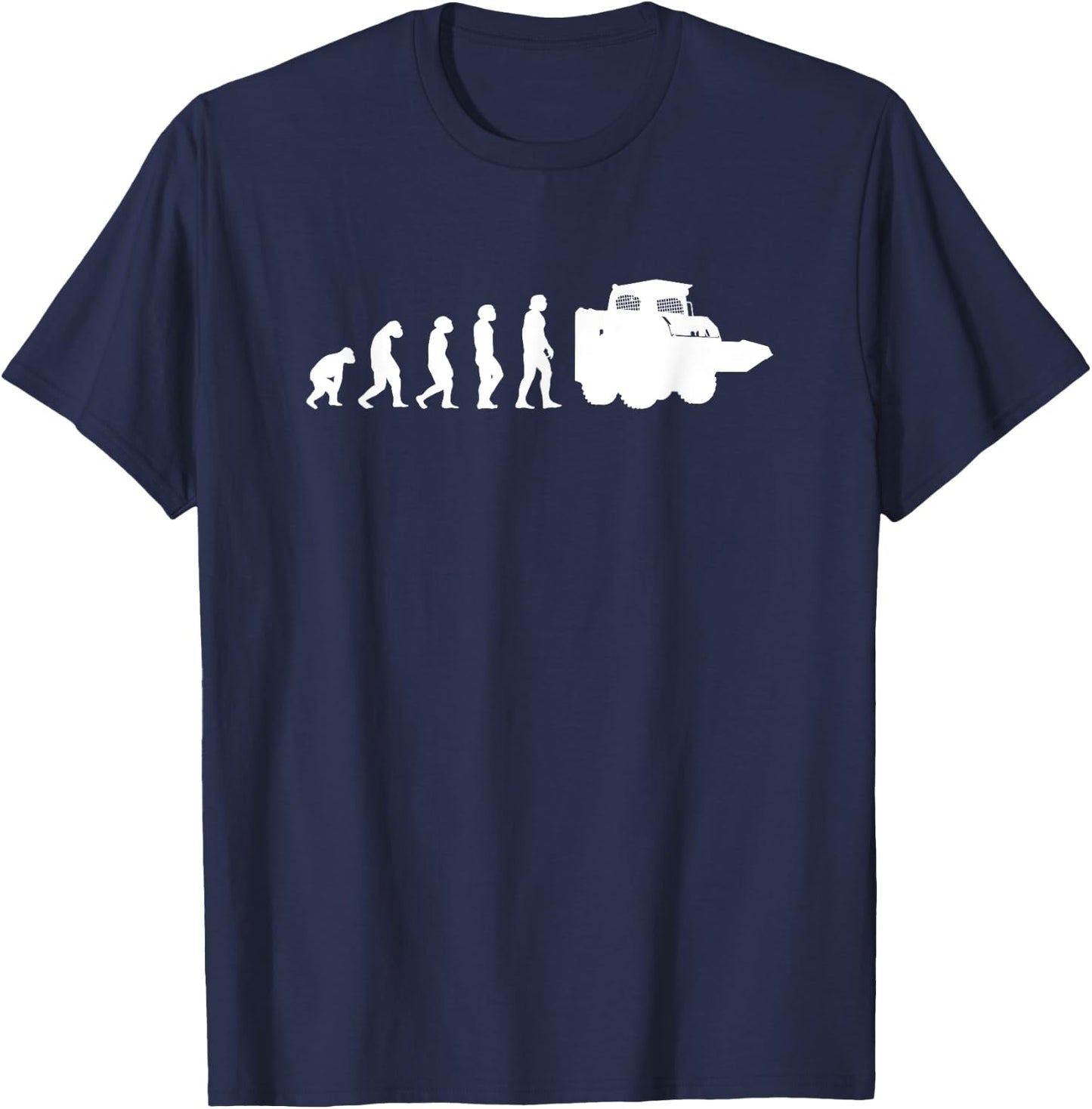 Skid Steer Loader Evolution Skid Steer Operator T-Shirt - T-Shirt | Navy