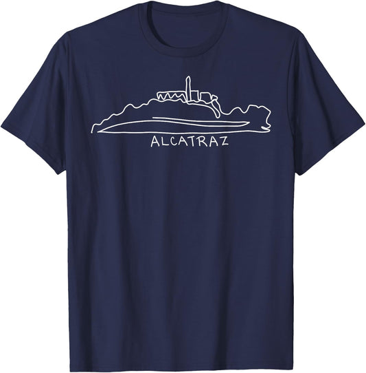 Alcatraz Island San Francisco CA Cali California Republic T-Shirt - T-Shirt | Navy