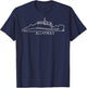 Alcatraz Island San Francisco CA Cali California Republic T-Shirt - T-Shirt | Navy