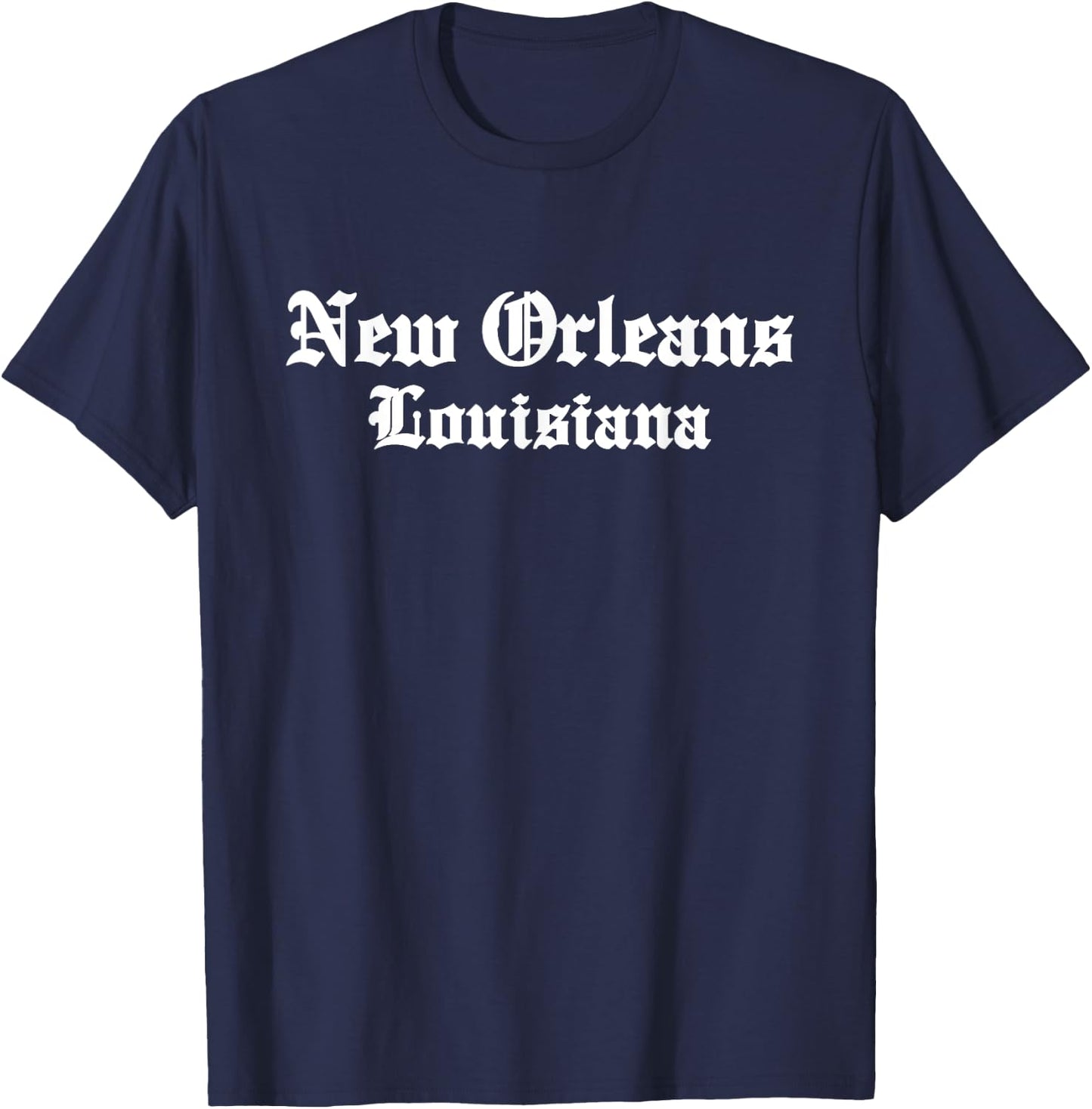 New Orleans - Louisiana - Old School Design - Classic T-Shirt - T-Shirt | Navy