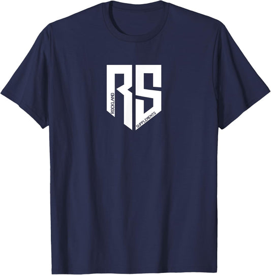 ROCKLAND SUPPLEMENTS - Gym Fitness Workout Official F671 T-Shirt - T-Shirt | Navy