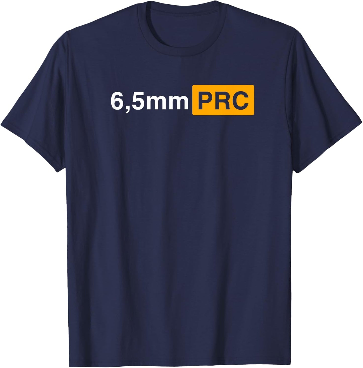 6,5 mm PRC Long Range, Hunting Ammo T-Shirt - T-Shirt | Navy