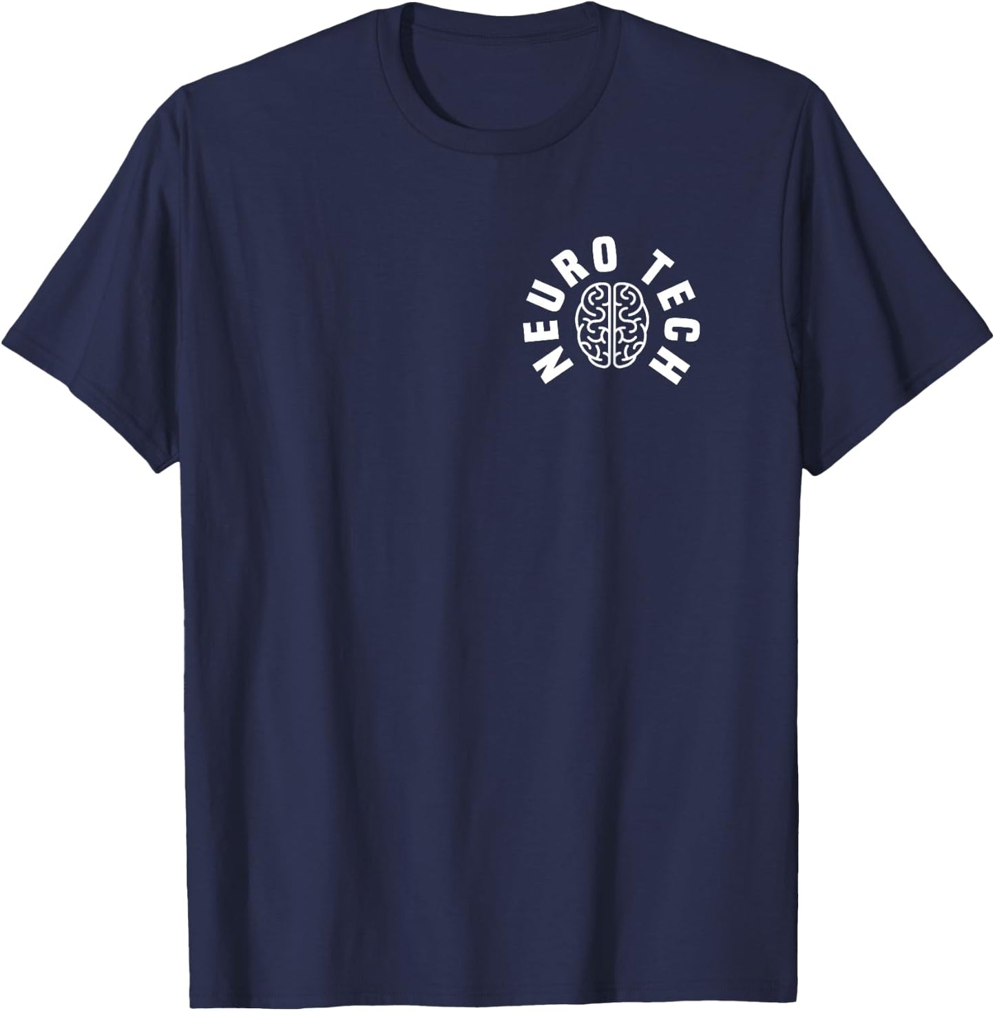 Neuro Tech Pocket Outfit Neurology Nursing EEG Brain Waves T-Shirt - T-Shirt | Navy