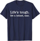 Life's Tough Get a Helmet Man Funny Vintage T-Shirt - T-Shirt | Navy